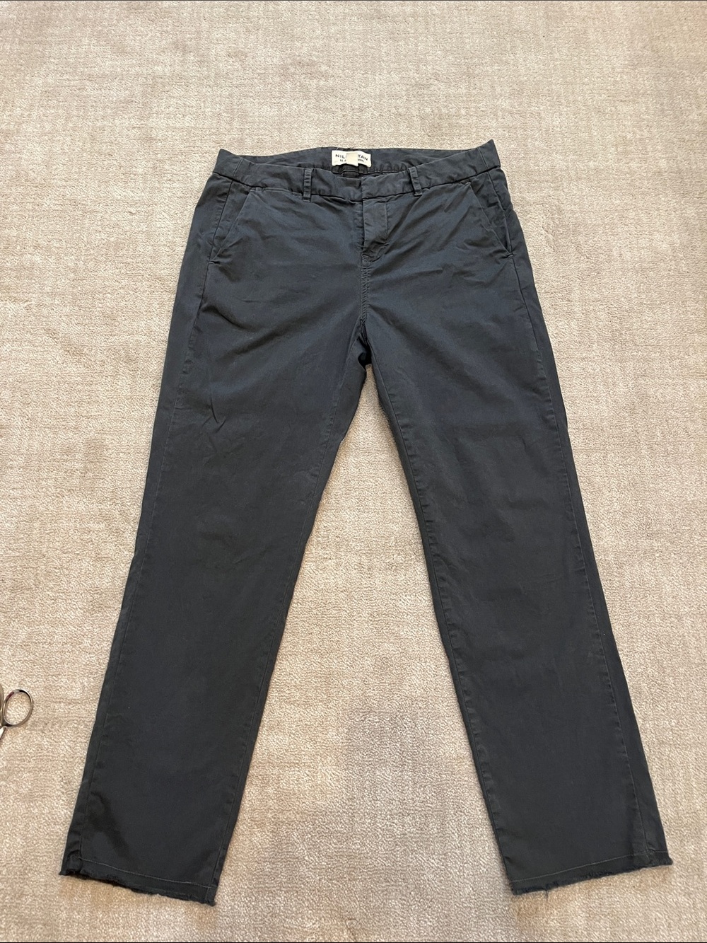 Women's Straight-Leg pants Dark Charcoal inseam 25.5
